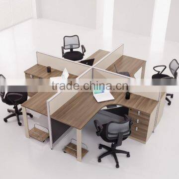 aluminum frame office partition for 4 seater