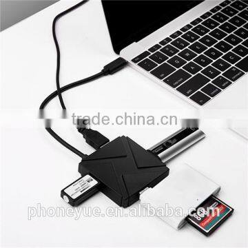 portable high speed charge usb 3.1 type c to usb 3.0 4 port hub for macbook