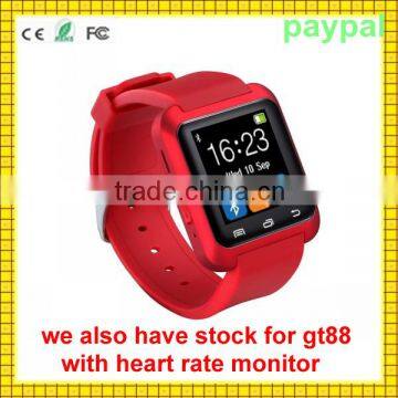 paypal accept touch screen Bluetooth call smart watch gt88