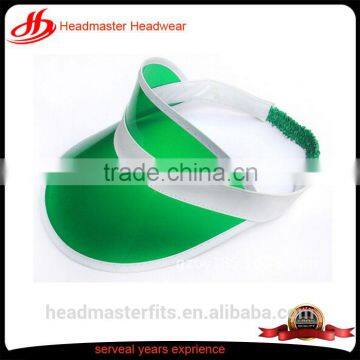 Wholesale cheap sunshade uv protection plastic clear pvc sun visor cap