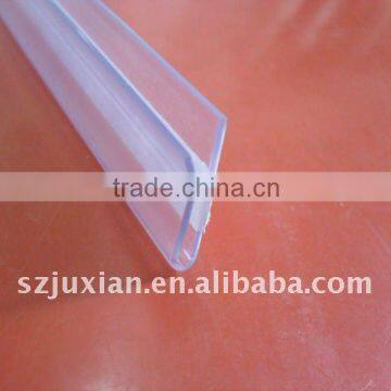 Plastic price label strip Cooler/Freezer Shelving PVC plastic shelf label holder