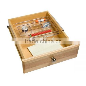 Clear Expandable Sectioned Acrylic Drawer Inside Organizer Divider or Acrylic Storage Tray With Multiple Compartments