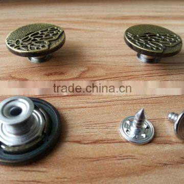 Butterfly Logo Metal Jeans Tack Button For Jeans and Jacket --- J1535 photo-3