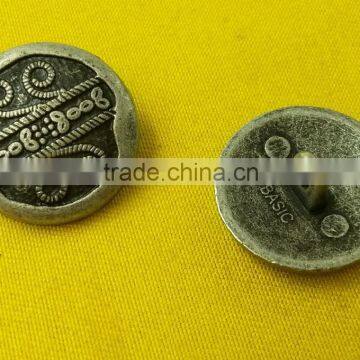 20mm High Quality Anti-silver NF Color Metal Shank Button -- MJ1543 photo-5