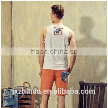 Fashion Cotton Printing USA Workout Tank Top for Men Hotsale photo-4