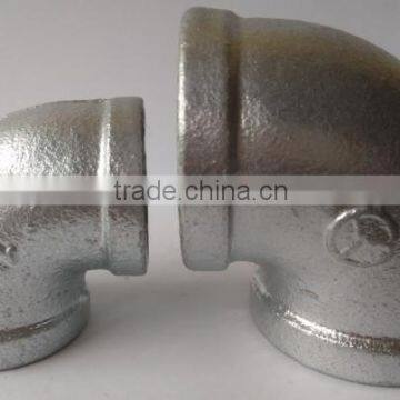 galvanized malleable cast iron pipe fittings 90degree DIN STANDARD THREADS pipe fitting elbow