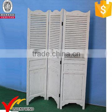 Room White Shutter Panel Decorative Divider Screen