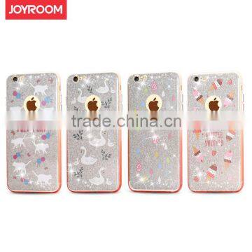 Joyroom Sweet Series Cute Shiny Glitter Case for iPhone 6s Soft TPU Rubber PC Back Case for iPhone 6 4.7 inch MT-5798
