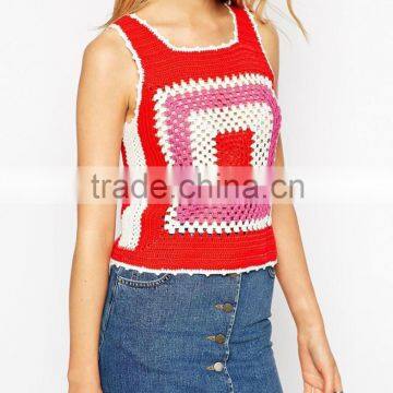 Pretty Corcheted Lady Vest Jacket Designs Dress Oem Apparel Suppliers photo-3