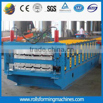 PPGI trapezoidal and trapezoidal double layer roll forming machine
