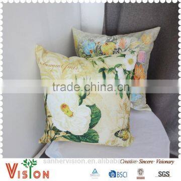 Best Quality Flower Print Throw Cushion