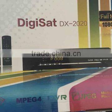 DigiSat DX-2020 Digital FTA Satellite TV Receiver 1080p HD DVB-S2 MPEG5 FTA Decoder 2 remote controls tv3 28.2E satellite