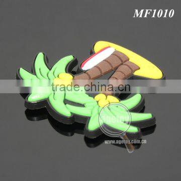 Promotional Beach Souvenir Coconut Palm Tree Shaped Soft Rubber Injection Molding Eco-friendly Soft PVC Fridge Magnet photo-6