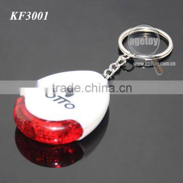 Promotional High Quality Anti-Lost Finder Sensor Alarm Whistle LED Light Electric Keychain Keyfinder photo-2