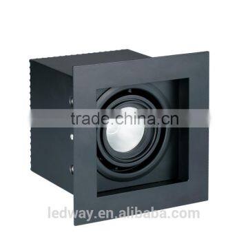 10W 15W LEDWAY LED indoor MR16 Wide Grille spot lamp IP20 single-head with decorated plat