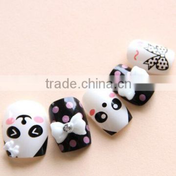 pre-designed 3D \curved artificial nail art tips\acrylic\cut\ nail tips vendor \OEM manufacturer