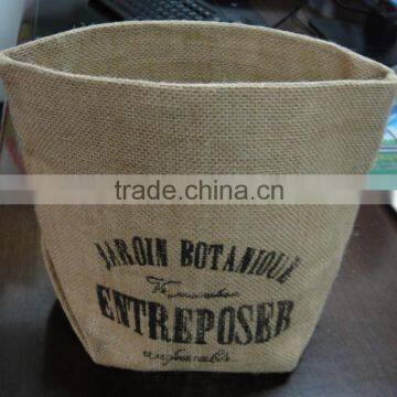 2016 new material open food grade jute bag