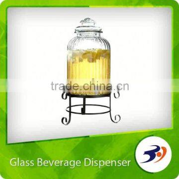 Alibaba China decal glass juice / beverage dispenser