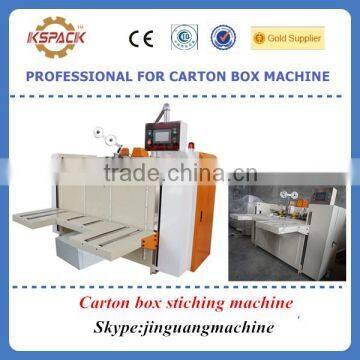 carton box forming machine / manual opeartion carton stiching machine