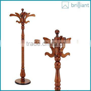 Y-2105 Eucalyptus wood coat hanger stand(main)