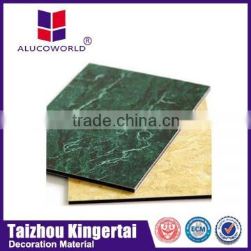 Alucoworld marble coating any size aluminum plastic composite panel board wall cladding