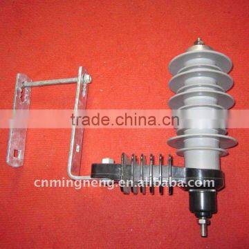 11 KV metal zinc oxide composite gapless surge arrester with metal cable mounting fittings