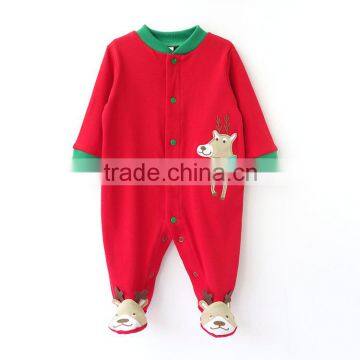 Classical christmas baby romper christmas baby romper chrismas baby clothes