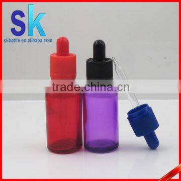 30ml Red Purple Pink Glass e Liquid Bottles With Child Tamperproof Cap photo-5