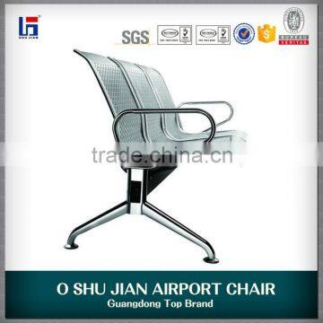 Foshan practical public place steel gang chair