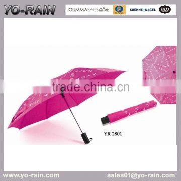 cheap popular 2 fold auto letter umbrella YR2801