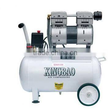 detal silent air compressor/oilfree air compressor with 24L 100L/MIN 1HP