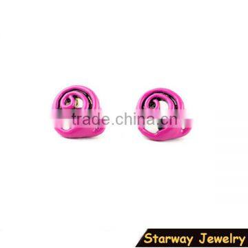 New Design Elegant Enamel Stud Earring Funky Earrings for Girls/