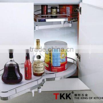 TKK Kitchen Cabinet Pull Out Swing Lazy Susan Basket