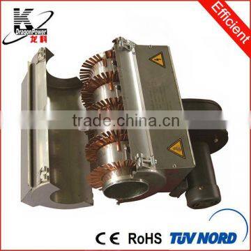 High efficiency air cooling heater with copper fin for heating