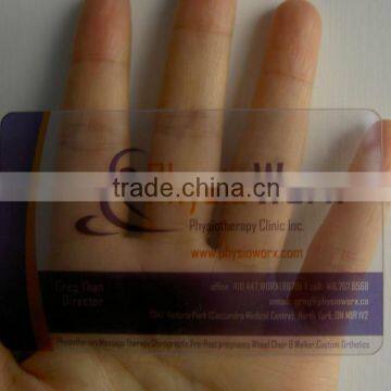 High Quality Pvc Transparent Clear Member Card photo-5