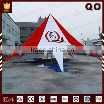 Popular design family camping logo costum outdoor advertising star shade tent