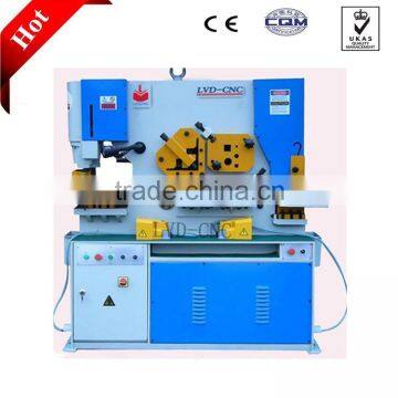 sheet metal steel working ironworker machine/stainless steel cutting machine