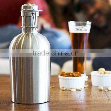 Stainless Steel Beer Growler 64 Oz, 2L Vacuum Beer Pot photo-4