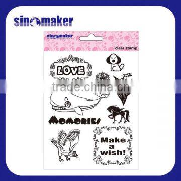 cute clear stamp set children daily toy scrapbook set