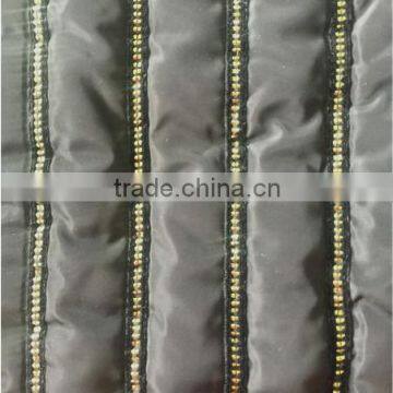 Stripe Quilting Fabric with Velvet Ribbon