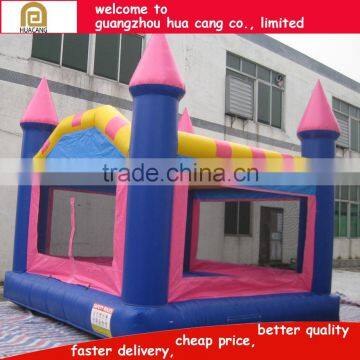 Pink Color Castle Outdoor Trampoline Bouncer for Fun photo-5