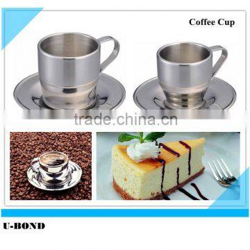 Stainless Steel Slightly Bevel Shaped Coffee Cup photo-1
