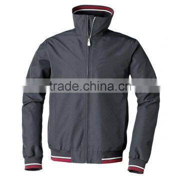 cheap zipper up dark grey windbreaker jacket for men