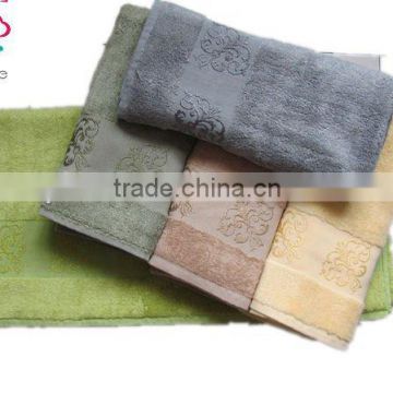 Wholesale bamboo Fiber Jacquard Bath Towel