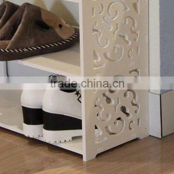 Office Furniture Spare Parts Pure White Durable Shoe Rack photo-6