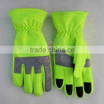 Traffic Control Gloves With Reflective Tape