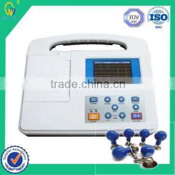 First-Aid Equipment Type Multi-Parameter Automatic Portable 3 Channel 12 Leads ECG/Electrocardiograph Device