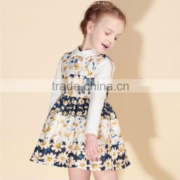 2015 hot sale children european girl dress manufacturer