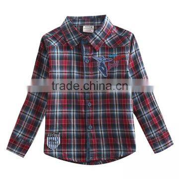 (A4081) bice red 2y-6y nova kids baby boys t shirts kids checked shirts