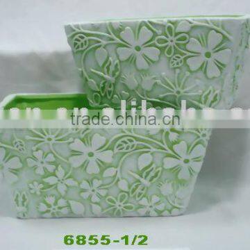 ceramic flowerpot and planter